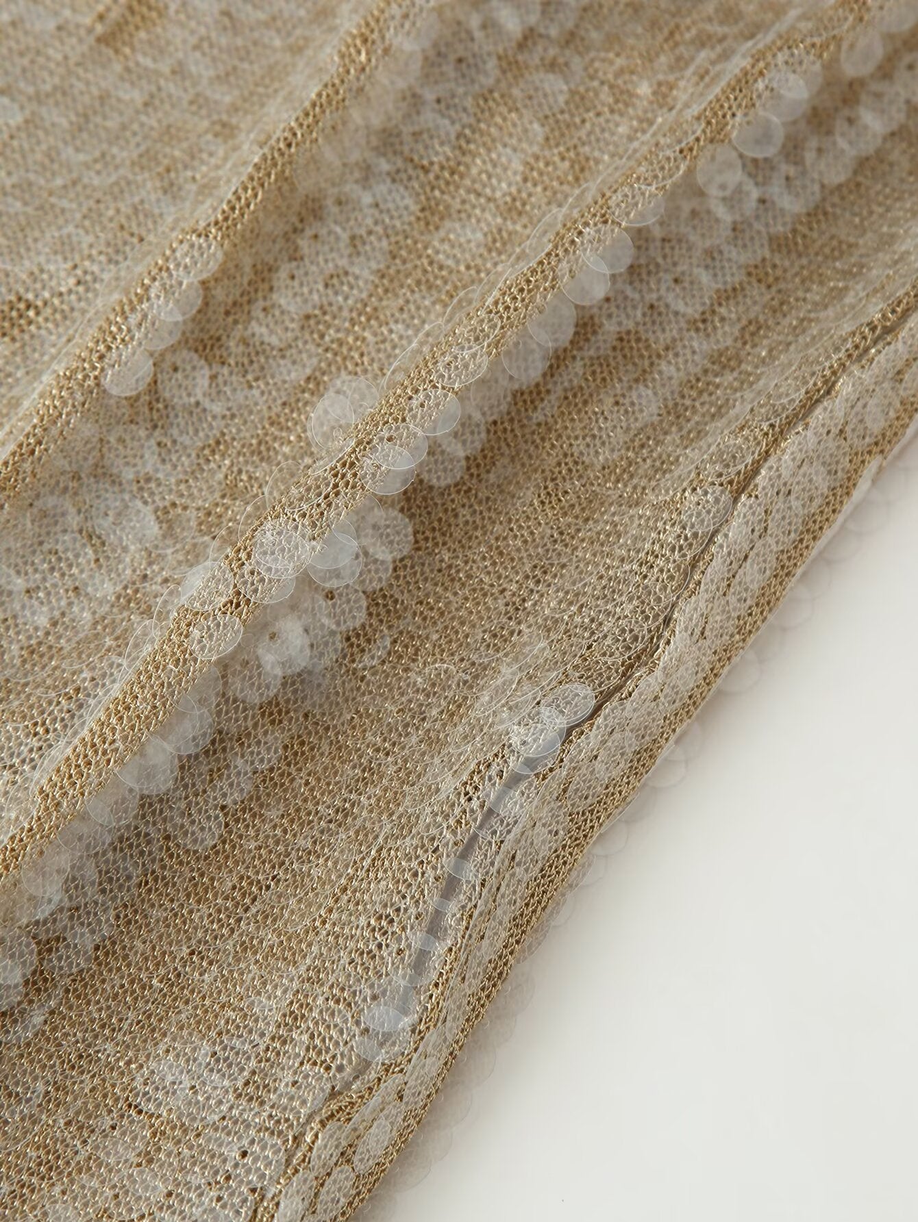 Women Clothing Top Beads Decoration Lace Dress