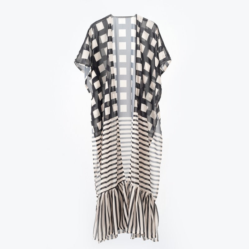 Overseas Travel Vacation Blouse Sun Protection Long Shawl Thin Spring Summer Women Cardigan