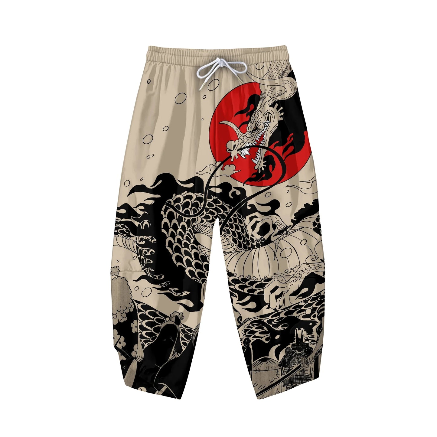 š Summer Japanese Style Anime Dragon Print Haori Yukata