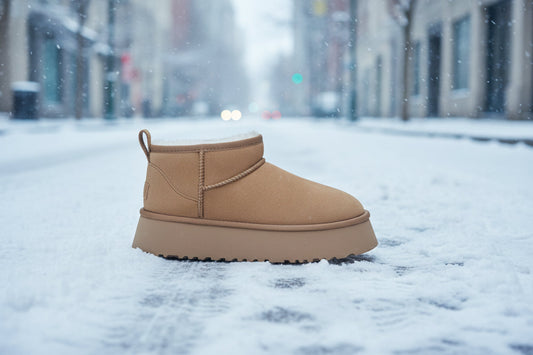 Women’s Muffin Thick Sole Snow Boots – Warm Outdoor Winter Boots
