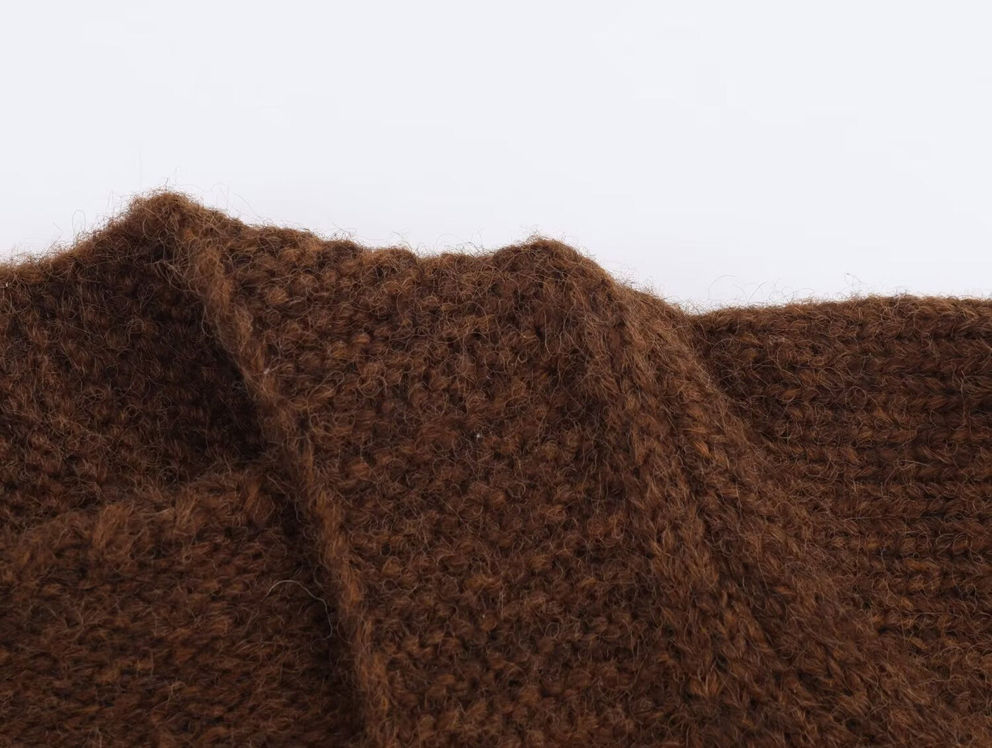 Advanced Retro Lazy V neck Sweater Coat Women Autumn Winter Loose Mid Length Soft Glutinous Knitted Cardigan