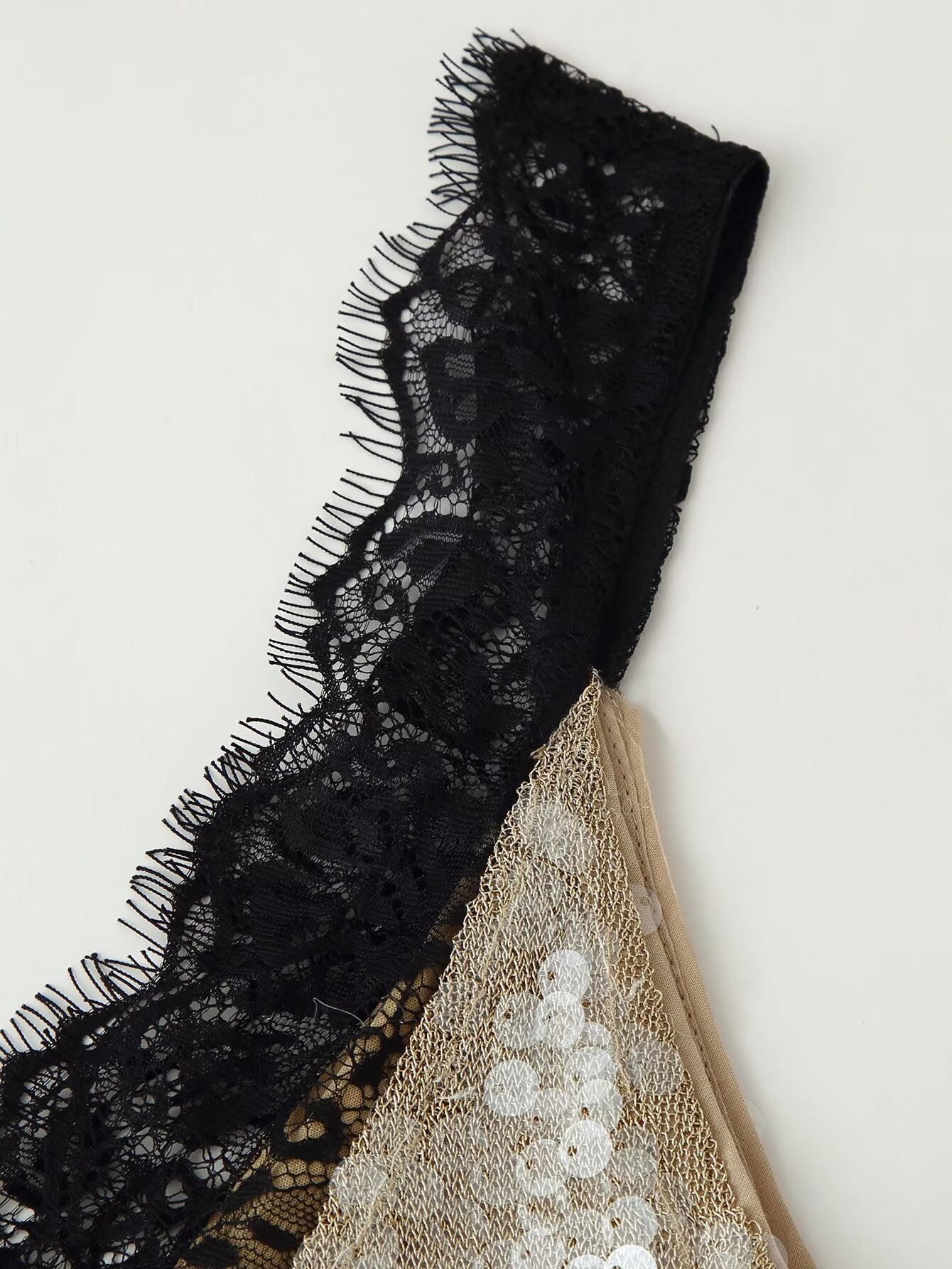 Women Clothing Top Beads Decoration Lace Dress