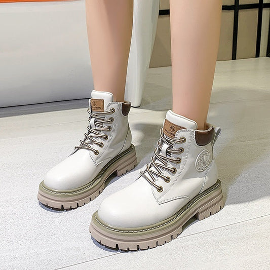 Women’s Genuine Leather Martin Boots