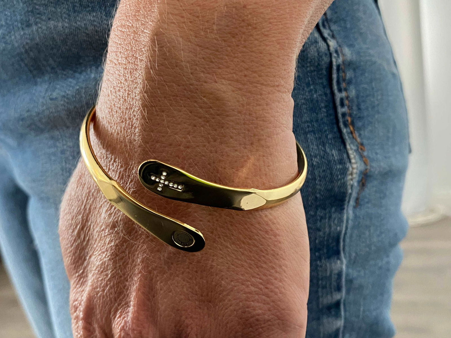 Cross Bracelets, Faith Bracelets, Engraved Bracelets Let your faith be bigger than your fear