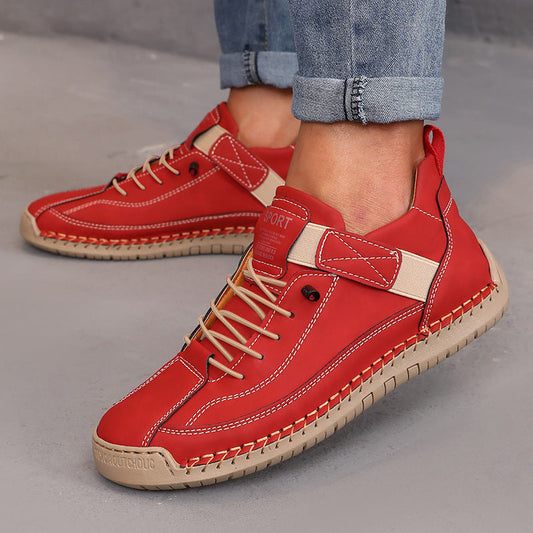 Women’s Color Matching Leather Boots