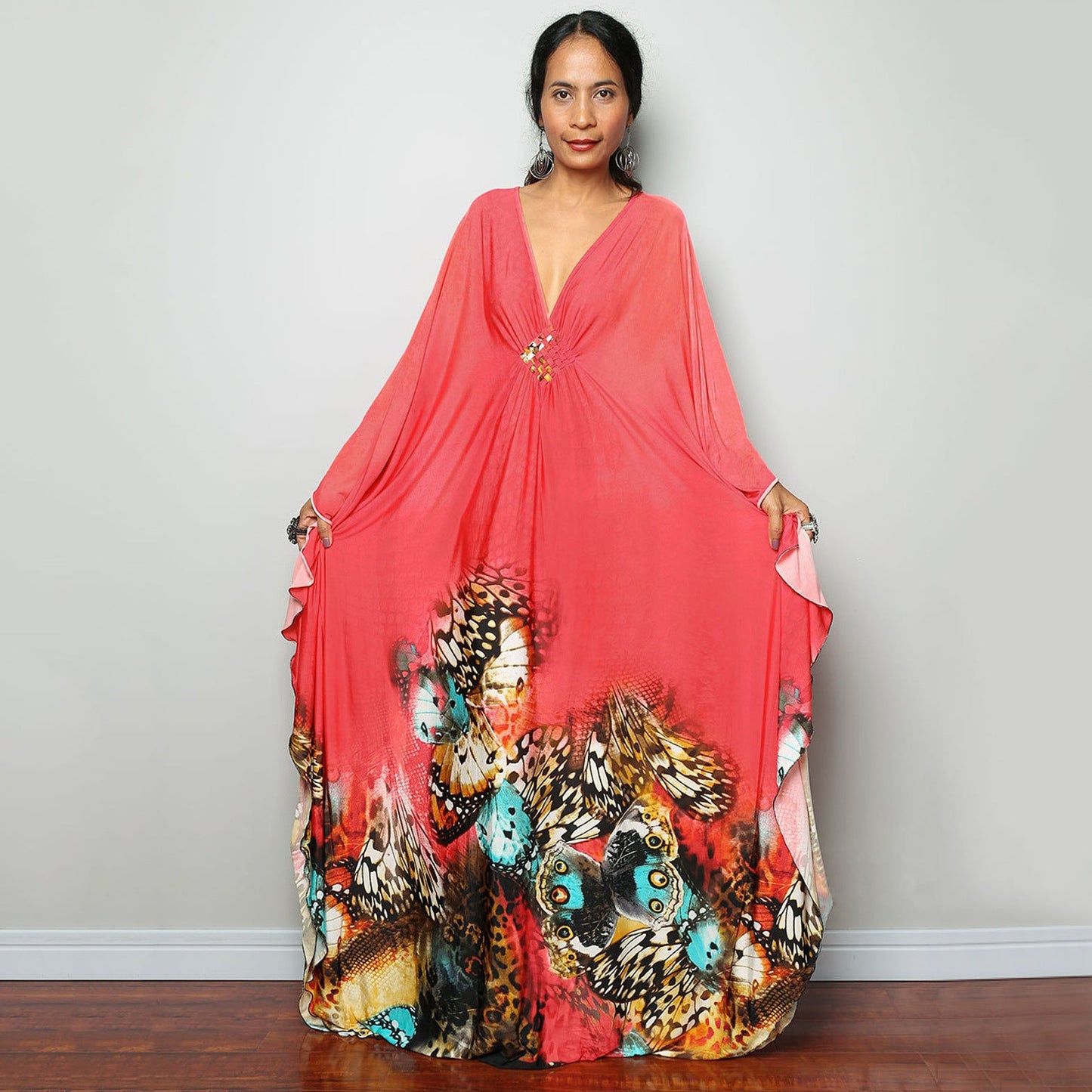 Polyester Printed Loose Weave Robe Vacation Casual Beach Bikini Cover 42 Colors