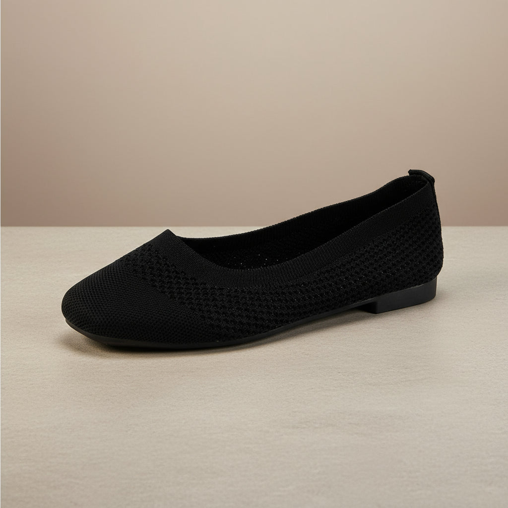 Flying Woven Mesh Shallow-Mouth Women’s Shoes