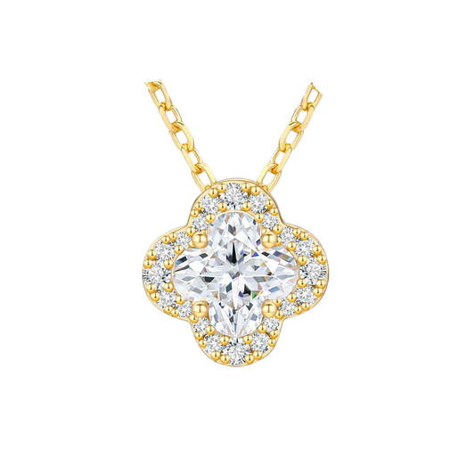 Fleur de Lumière D Color Moissanite Necklace (VVS1)