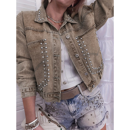 Women’s Studded Denim Jacket