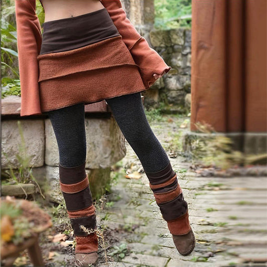 Women’s Color Block Asymmetrical Skort