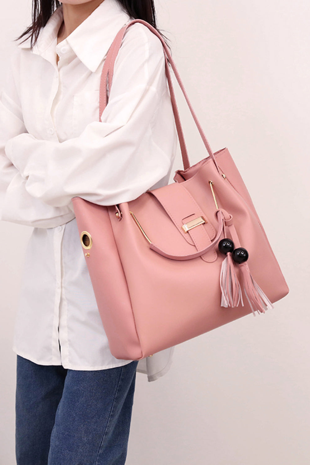 3-Piece PU Leather Bag Set