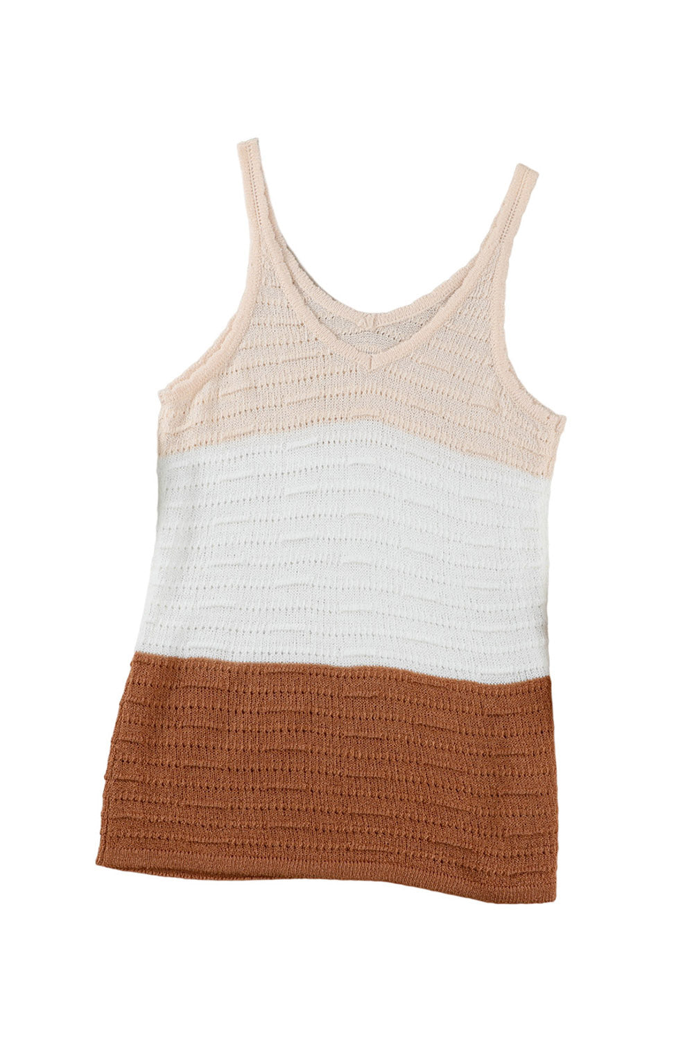 Color Block Round Neck Tank